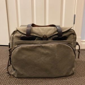 Filson Twill Padded Laptop Briefcase